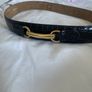 Vintage Black leather Belt size S Image 10