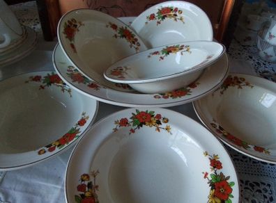 Arklow Seven Piece Dessert Set+Dinner Plates