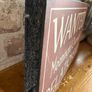 New with slight defects rustic 25cm x 16cm x 2cm wood sign Image 3