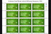 2008 Ireland Centenary of the Old Age Pensions Act Commemorative Stamp Sheetlet Plate 1A1A1A1A1A Mint Never Hinged (MNH)