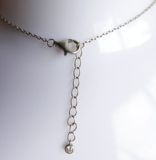 Vintage 925 Sterling Silver Pendant Pearl Necklaces length 18" - 3g