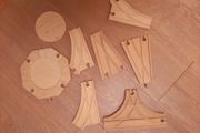 Assorted Brio type toy train track