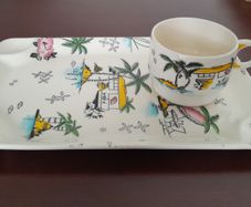 Brexton/Barker - 'South Pacific' - Snack Set c.50s