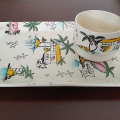 Brexton/Barker - 'South Pacific' - Snack Set c.50s