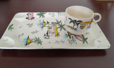 Brexton/Barker - 'South Pacific' - Snack Set c.50s