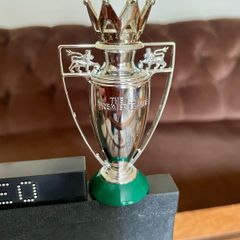 Subbuteo F.A Premier League Trophy and 2 Premier League Mitre Balls Black Scoreboard