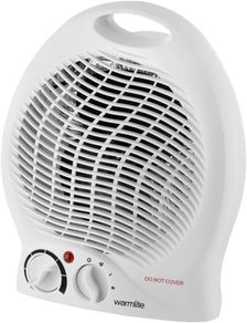 Thermo Fan Heater with 2 Heat Settings and Overheat Protection, White, 2000 W