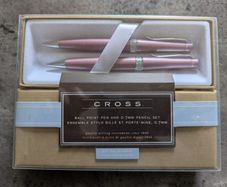 Cross Pen & Pencil Gift Set - Vienna Pearlescent Pink - Brand New & Sealed