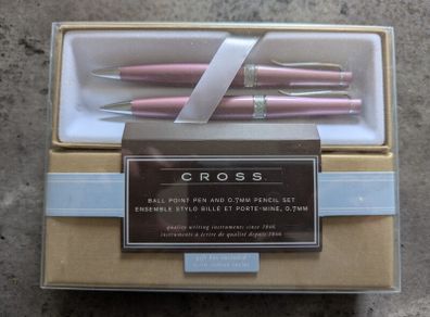 Cross Pen & Pencil Gift Set - Vienna Pearlescent Pink - Brand New & Sealed