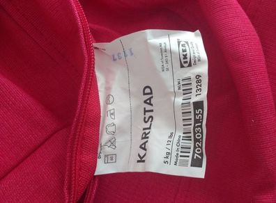 IKEA Karlstad Sofa BED Pink-red cover only