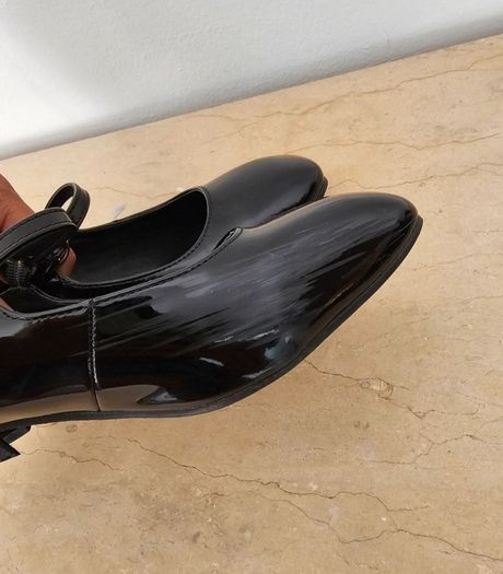 No-l-ita Italian designer Black Genuine Leather Mary Jane Pump Heels RRP 150E