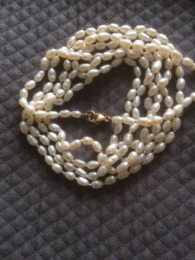 Gold Pearl Necklace