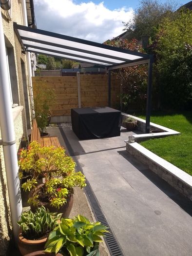 Patio Canopy - Lean-To Kit - White or Grey - Supply Only - Nationwide Delivery Across Ireland