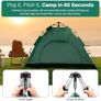 Hydraulic Dome Tent Automatic Camping Tents 3-4 Person Canopy with Carrying Bag Easy Set Up Tent | Wild Camping Tent | Cheap Tents for Camping 4 Person Image 6