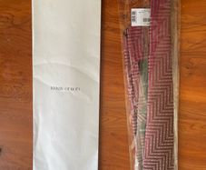 Brand New Emporio Armani 100% Silk Burgundy Tie - Made in Italy - Tags & Box