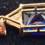 9ct blue sapphire diamond pendant Image 5