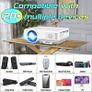 Full HD 1080P Enhanced Mini Wireless Projector 8500 Lumen, Portable Video Projector Compatible with TV Stick Smartphone Tablet HDMI USB AV for Home Theater Image 2