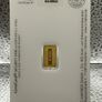 1gram Fine 9999 Gold Bullion C.Hafner Bar in Card. Image 3