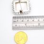 Antique Persian Hand Painted MOP Silver Brooch Image 7