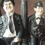 Laurel & Hardy Lamp Figures  Large 230e  & medium 150e (Working) Image 4