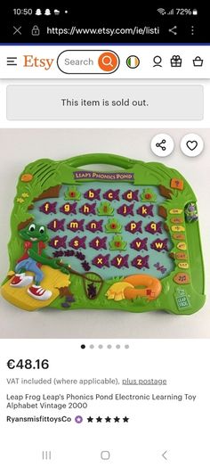 Vintage leap frog toy