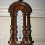 Vintage Barometer Thermometer Hand Carved Body Collectable 1950 Weather Checker L21" Image 3