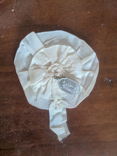 Vintage(80yrs) Communion Rosette And Medal