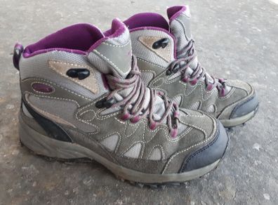 Grey Walking/ Hiking Boots. Size 4