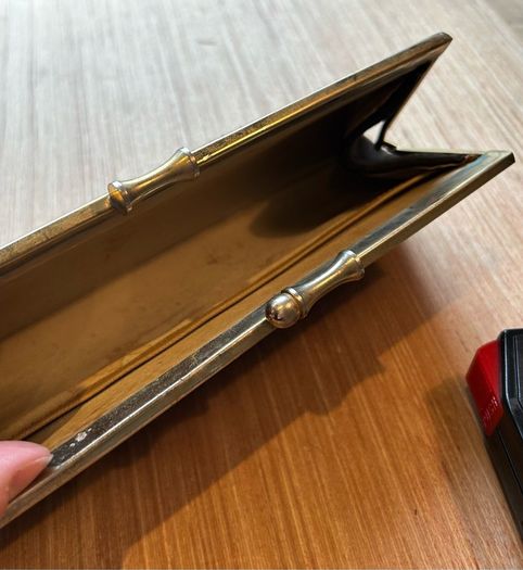 Vintage Suede Leather Clutch Bag