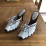 Slip-on heeled sandals, size 37EU Image 2