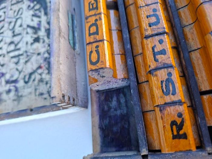 Old wooden stamp/print set