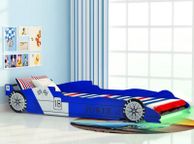 main image for ad Childrens LED Race Car Bed 90x200 cm Blue