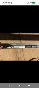 4 lengths of brushed chrome tile trim 12mm square edge