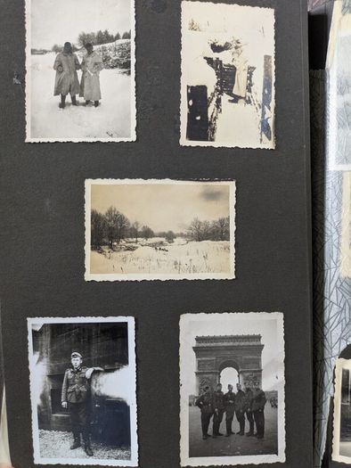 German Military Infantry Regiment Soldier Photo Album with Third Reich Nazi Eagle World War 2