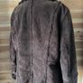 Shearling coat jacket fur suede leather women Gerry Webber size 10-12 brown Image 8