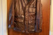 Men's leather jacket - Massimo Dutti