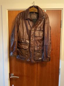 Men's leather jacket - Massimo Dutti