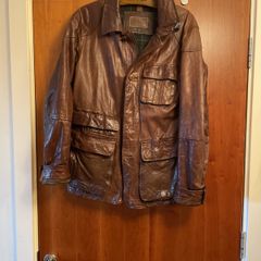 Men's leather jacket - Massimo Dutti