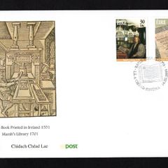 2001 Ireland Literary Anniversaries Commemorative Stamps An Post First Day Cover (FDC)