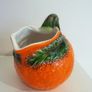 Vintage Bordallo Pinheiro style orange jug Image 3