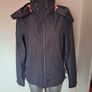 Brand new Superdry Women's Hooded Windbreaker Arctic Hooded cliff Hiker Grey pink lining Jacket size S UK10 EU38 Postage included Image 9