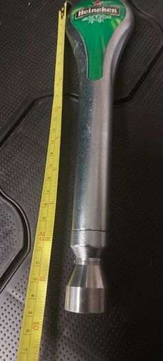 heineken long handle new old stock,,great advertising, see pictures for condition,good condition,,price includes post to anywhere in Ireland thank you,if buyer collects cheaper,its just handle,.used condition,few scratches marks see pictures, overall nice