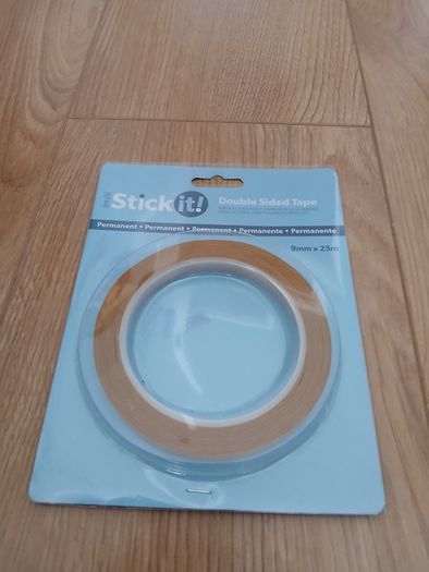 Double Sided Tape 9mm x 25m and card making stickers and embellishments