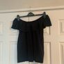 Primark Black Off Shoulder Button Up Top Image 9