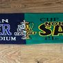 four Irish rugby scarf's, and a badge Image 2