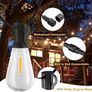 NEW SALE | Outdoor String Lights, 120FT ST38 LED Festoon Lights Outdoor, IP44 Waterproof Globe Garden String Lighting with 60+2 Bulbs, 2200K Outside Patio Lights Image 3