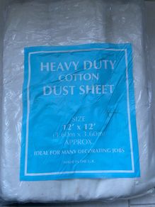 Heavy duty 12 x 12 dust sheets