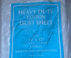 Heavy duty 12 x 12 dust sheets