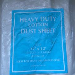 Heavy duty 12 x 12 dust sheets