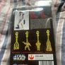 VTG Star Wars LUKE SKYWALKER Keychain 1996 Sealed Die Cast Metal Gold Color Image 2